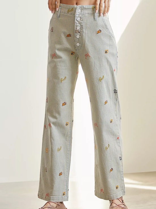 Pilcro Pants - Pilcro Slouchy Pinstripe Chino Pants